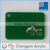 China supplier transparent cast green acrylic sheet