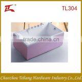 Made in China Free Standing Popular Design Color Square Soaping Bubble Arylic Bathroom Bathtub thumbnail-1