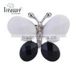 Christmas present resin drill butterfly brooch pin made in China, men and women jewellry