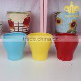 Heart Pattern Ceramic Table Planter Garden Planter Flower Pot for Webbing and Valentine's Day Decoration thumbnail-2