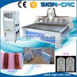 Factory Supply Multi Heads 3d Woodworking CNC Router/ Wood Cutting Machine for Solidwood,MDF,aluminum,alucobond,PVC thumbnail-1