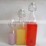 Swing Top Round Spray Color Wholesale Glass Juice Bottle thumbnail-3