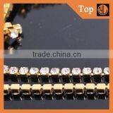 Crystal Close Rhinestone Chain Copper Cup Chain for Clothing Embellishment thumbnail-1