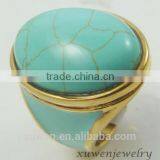 18K Gold Plated Stainless Steel Persian Turquoise Jewelry