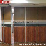 Aluminum Frame Wooden Movable Partition Door Folding Partition