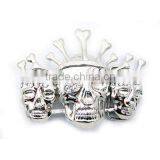 Skull With Bone Crown Belt Buckle Ha02-28 thumbnail-1