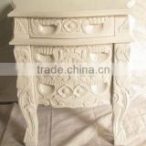 Antique Reproduction Rococo Furniture - Wood Bedside Table - Indonesia Furniture