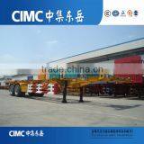China CIMC 2 Axle Chassis Semi Trailer Container Transport Truck Trailer thumbnail-3