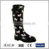 Bulk Wholesale High Quality Black Dog Wellington Shoes thumbnail-1