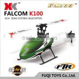 XK K100 Falcom 6CH Flybarless 3D6G System RC Helicopter RTF thumbnail-1