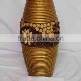 Natural Willow Dcorative Vase Rattan Pot Home Decoration Artificial Flowers thumbnail-2
