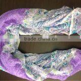 digital printed silk lady fashion scarf 114*250cm proffesional supplier