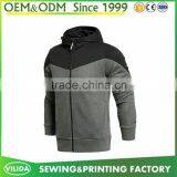 Custom Plain Zip up Black Man Neoprene Jacket Casual Varsity Jacket thumbnail-1