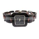 Collection New Natural African Zebra Wood Watch Men Square Face Wooden Watch Calendar In Gift Box thumbnail-2