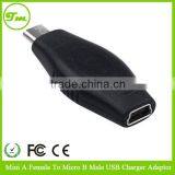 Mini USB Male to USB Female 90 Degree Vertical Right Angled Adapter