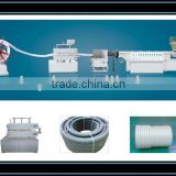 PP/PE/PA/PVC single wall corrugated pipe extrusion line