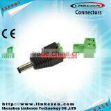 90 Degree 5.5mm*2.1mm Waterproof 12V DC Male Plug Connector