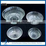 Food Grade Glass Bowl Household With Emboss thumbnail-1