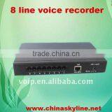 8 Line Voice Telephone Recording Box Work Without pc