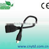 Hot Selling Female to Micro5p Otg Usb Cable for Blackberry 8520