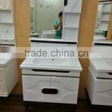 2016 carton fair dispay high quality new style floor standing pvc bathroom vanity cabinet with legs for wholesale