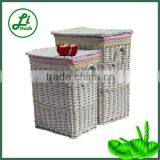 Rectangular White Laundry Hamper thumbnail-1