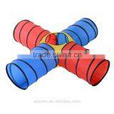 Pawhut New 4 Way Pet Cave Play Fun Kitten Kitty Colorful Toy Shape Exercise Cat Tunnel thumbnail-1