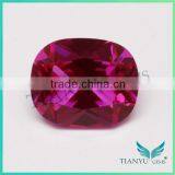 Wuzhou cz Supplier 5# Cushion-shape Synthetic Corundum Ruby Price per Carat thumbnail-1