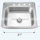 Stainless Steel Sink Y-T100 Topmounted thumbnail-1