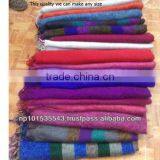 Blanket Woolen/ Handmade Acrylic Blanket/ Light Weight Blanket thumbnail-2