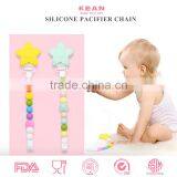 BPA Free Cute Baby Wooden Pacifier Chain for Baby Teething thumbnail-2
