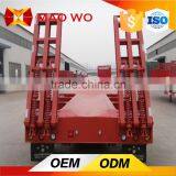 3 Axles Platform Lowbed Semi Trailer for Sale thumbnail-1