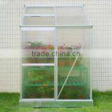 Backyard Flowers Plantting Polycarbonate Lean-to Small Garden Greenhouse HX64312 thumbnail-1