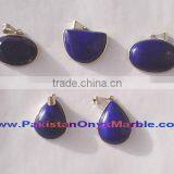 Natural Stone STERLING SILVER PENDANTS LAPIS LAZULI JEWELRY thumbnail-5