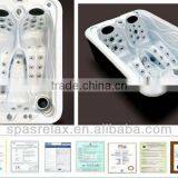 Cheap Mini Portable Indoor Swimming Acrylic Whirlpool Massage Bathtub Spa thumbnail-6