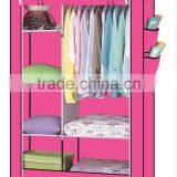 Single Canvas Effect Wardrobe Clothes Storage Cabinet thumbnail-3