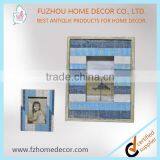 Wall 5x7 Wood Picture Frames With Strips Wood Decors Under Different Colors thumbnail-3