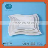 Porcelain Hotel Used Dinner Plate,wave Shape Plate Set,new Products Plate Set thumbnail-1