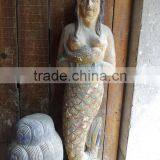 Wood Carved Sculpture With Antique Finish thumbnail-1