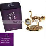 High Quality Gold Plated Ostrich Clock for Business Gift thumbnail-1