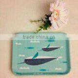Decal Design Ecological No Pollution Bamboo Fiber Tray thumbnail-1
