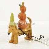Custom Halloween Pumpkin Funny Dog Statue thumbnail-3