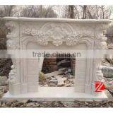 Natural Stone Marble Electric Fireplace thumbnail-1