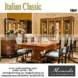 YB69 Royal Luxury Classical Wooden Dining Room Furniture Set,European Style Dining Set, Dining Table and 10 Chairs thumbnail-1
