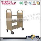 Factory Direct Sale Steel Rolling Book Cart With Wheels For Library thumbnail-6