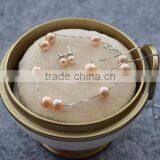 Beautiful 4-5mm Pink Freshwater Pearl Jewelry Sets thumbnail-3