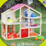 Wholesale Beautiful Dollhouse Sets Toy Lovely Baby Wooden Dollhouse Sets Toy Popular Wooden Dollhouse Sets Toy W06A098 thumbnail-3
