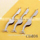 Factory Directly Sale Fish Shape Professional High Quality Stainless Steel Eyebrow Tweezers thumbnail-2