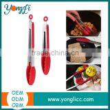 Eco Friendly Colorful Stainless Steel Food Tongs Silicone Kitchen Utensils thumbnail-1