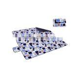 Wholesale Customised Logo Picnic Blanket Tartan Foldable Camping Picnic Mat With Waterproof PEVA Backing thumbnail-6